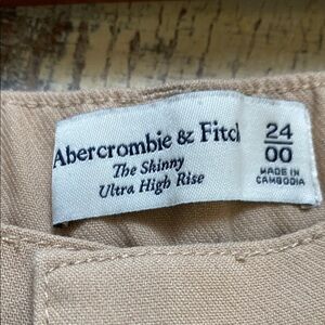 Abercrombie & Fitch Tan Chinos Classic Cotton Blend